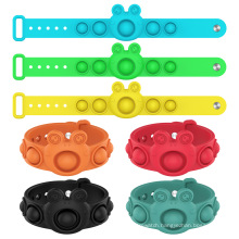 Wholesale 2021 New Hot Sale Push Sensory Silicone Fidget Bracelet Stress Relief Toy For Kids Adults